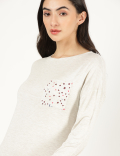 Viscose Mix Plain Round Neck Dress