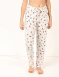 Viscose Mix Floral Round Neck Top