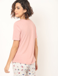 Cotton Mix Plain Round Neck T-Shirt