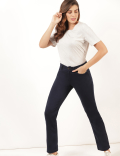 Cotton Mix Plain Round Neck T-Shirt