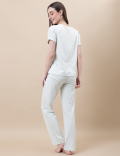 Pure Cotton Crew Neck Loungewear Set
