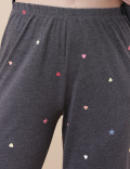Cotton Mix Crew Neck Loungewear Set
