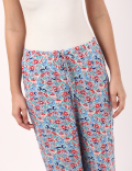 INT JERSEY CUFFED LEG PRINT TROUSER