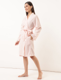 Pure Cotton Shawl Collar Nightdress