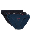 3 Pack Cotton Mix Skinny Fit Knickers