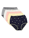 Pack 5 Cotton Mix Knickers