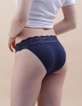 Pack of 5 Cotton Mix Lace Knickers