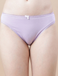 Pack of 3 Cotton Mix High Legs Panty
