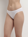 3pk Cotton Rich High-Leg Knickers