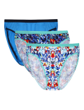 INT 3PK Painterly Floral High Leg