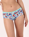 INT 3PK Painterly Floral Low Rise Short