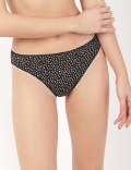 3 Pack Palm Print High Leg Knickers