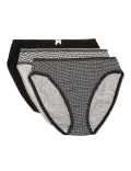 3 Pack Cotton Mix Skinny Fit Knickers