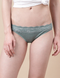 Pack of 5 Printed Lace Trim Knickers