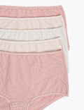 5 Pack Cotton Rich High Waist Knickers