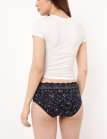 5 Pack Cotton Mix Printed Knickers
