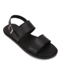 Leather Textured Belt Sandals