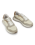 Leather Colourblock Lace-up Sneakers
