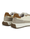 Leather Colourblock Lace-up Sneakers