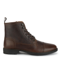 Pure Leather Textured  Ankle Boots