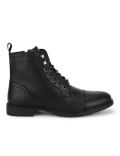Pure Leather Textured  Ankle Boots