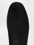 Pure Leather Plain Slip-on Loafers