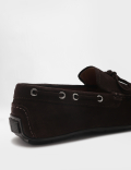 Pure Leather Plain Slip-on Loafers