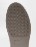 Pure Leather Plain Lace Up Sneakers