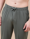 Cotton Blend Solid Drawstring Pyjama