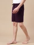 Cotton Blend Solid Shorts