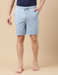 Cotton Blend Solid Shorts