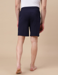 Cotton Blend Solid Shorts
