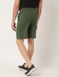 Cotton Blend Solid Shorts