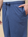 Cotton Blend Solid Shorts