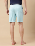Cotton Blend Solid Shorts