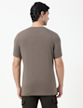 Cotton Rich Plain Crew Neck T-Shirt