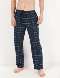 Pure Cotton Checked Regular Fit Pyjama