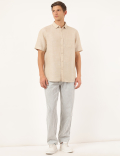 Cotton Linen Mix Striped Regular Fit Pyjama