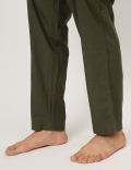 Cotton Blend Striped Shorts