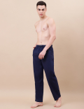 Cotton Mix Plain Relaxed Fit Pants