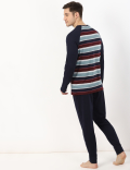 2 Pack Cotton Striped Round Neck Nightwear