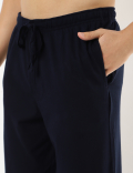 Pure Cotton Striped Crew Neck Pyjama Set