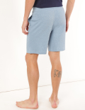 Cotton Blend Textured Shorts
