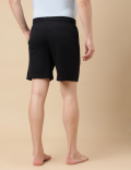 Cotton Blend Textured Shorts
