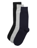 3 Pack Cotton Mix Calf Length Shocks
