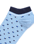 Cotton Mix Printed Skinny Fit Socks