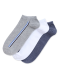 3 Pair Cotton Mix Plain Skinny Fit Socks