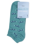 Pair of Cotton Mix Printed Socks