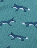 Pair of Cotton Mix Printed Socks
