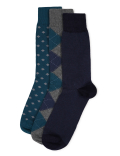 3 Pairs of Cotton Mix Socks